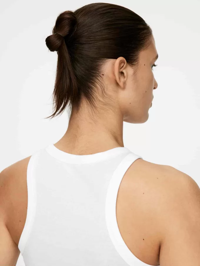 Camiseta sin mangas de canalé Camiseta sin mangas de canalé