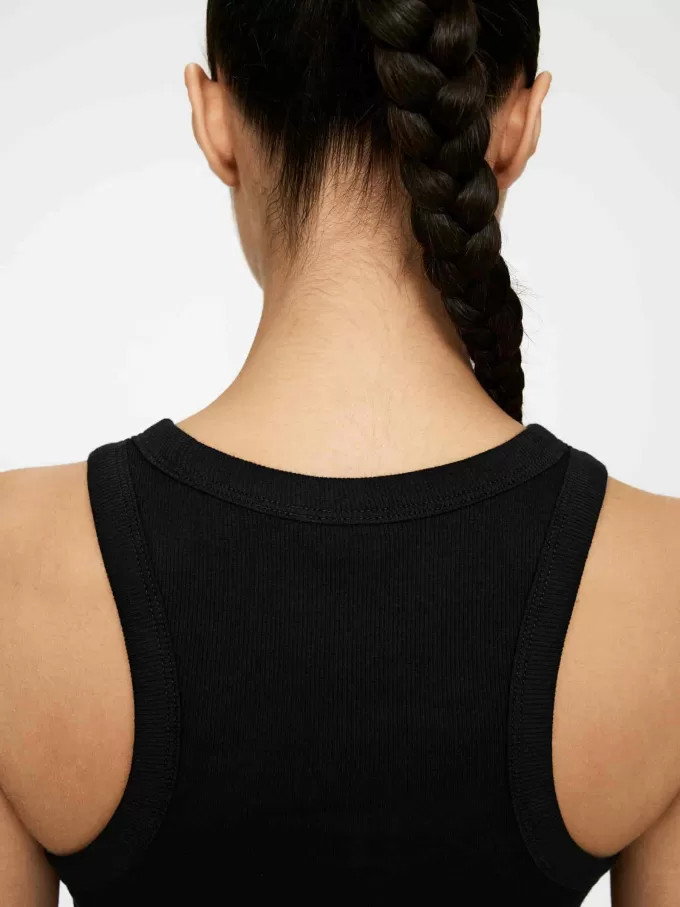 Camiseta sin mangas de canalé Camiseta sin mangas de canalé