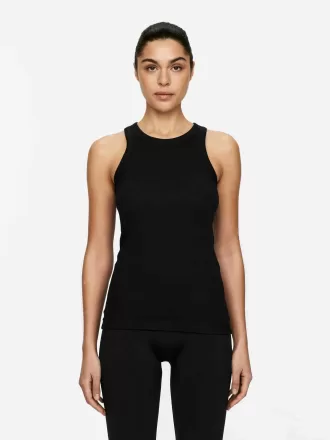 Camiseta sin mangas de canalé