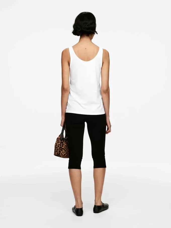 Camiseta sin mangas de crepé Camiseta sin mangas de crepé