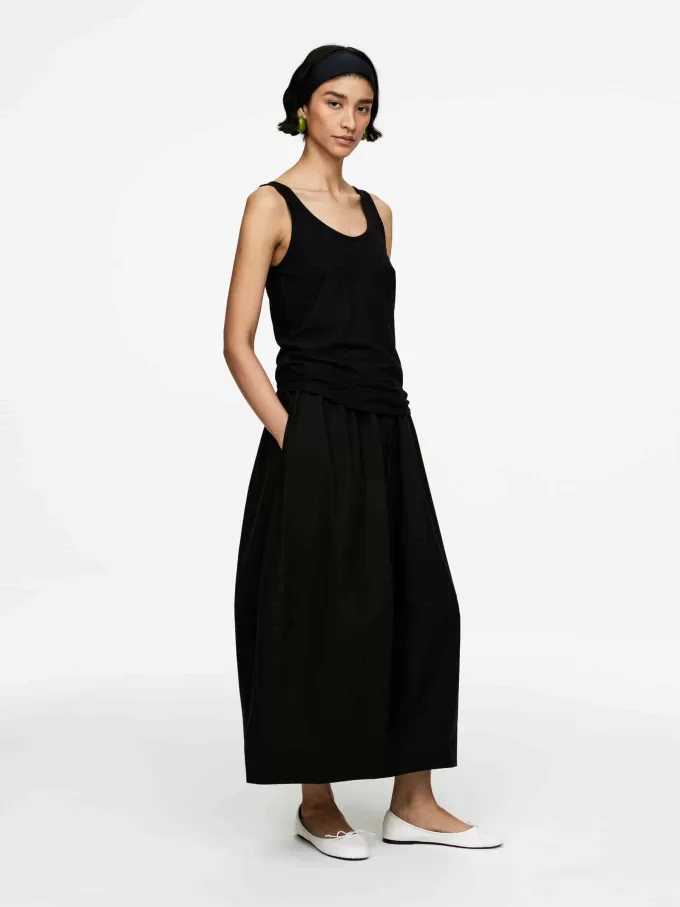 Camiseta sin mangas de crepé Camiseta sin mangas de crepé