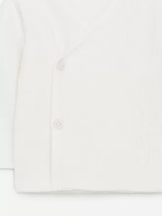 Cárdigan de algodón suave para recién nacido