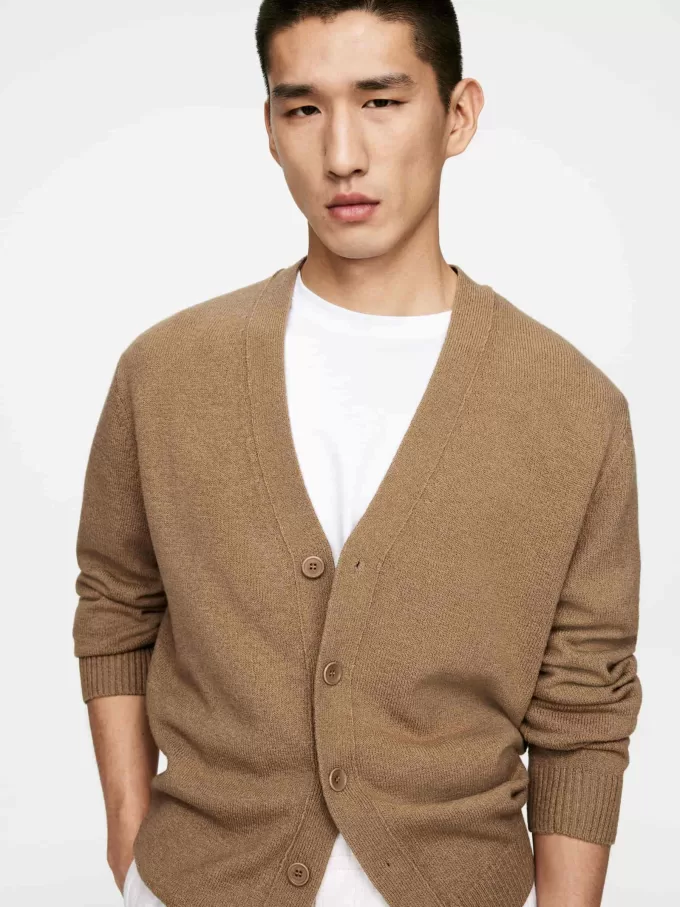 Cárdigan de lana y algodón Cárdigan de lana y algodón