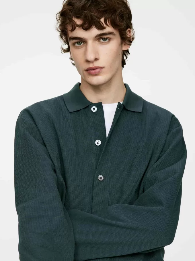 Cárdigan de punto de algodón Cárdigan de punto de algodón