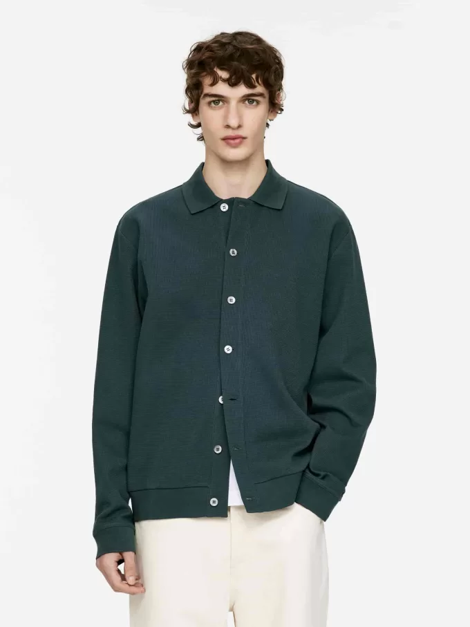 Cárdigan de punto de algodón Cárdigan de punto de algodón