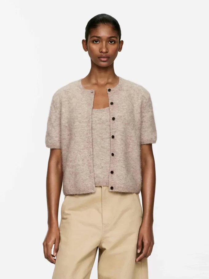 Cárdigan en mezcla de lana y alpaca Cárdigan en mezcla de lana y alpaca