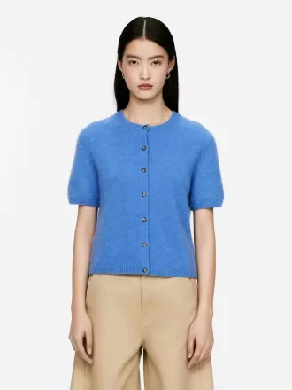 Cárdigan en mezcla de lana y alpaca