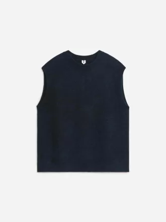 Chaleco en mezcla de lana y alpaca