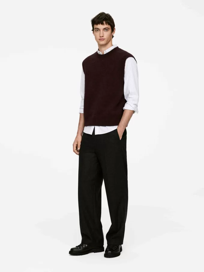 Chaleco en mezcla de lana y alpaca Chaleco en mezcla de lana y alpaca