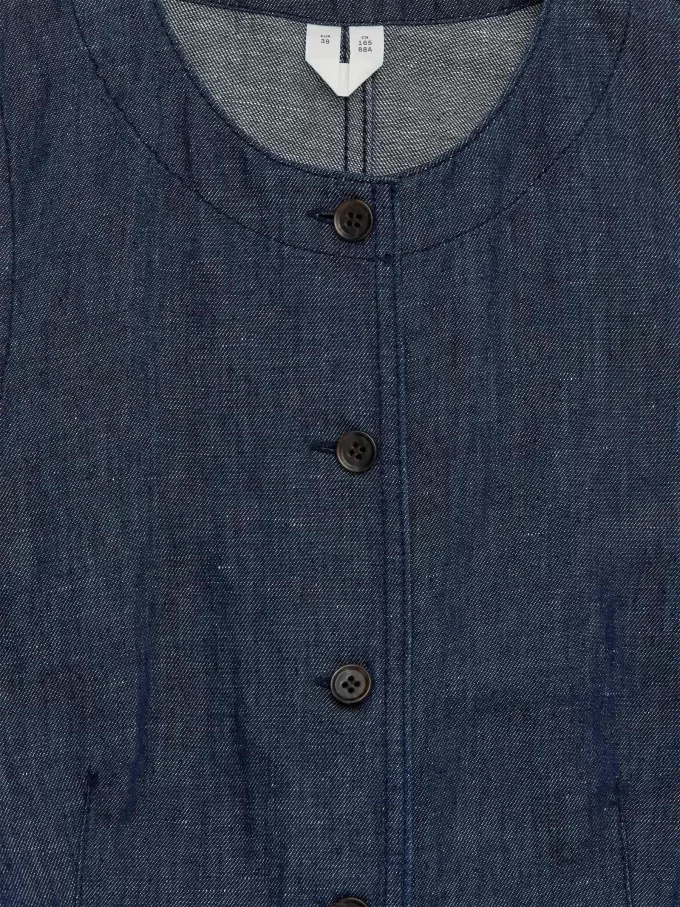 Chaleco vaquero ajustado Chaleco vaquero ajustado