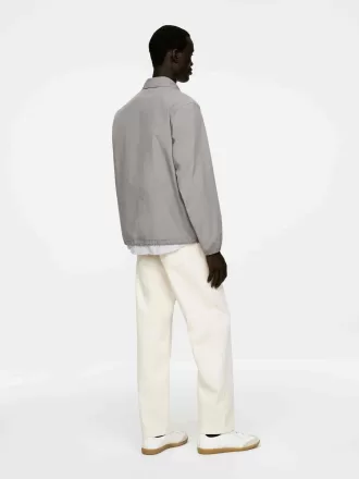 Chaqueta camisera en mezcla de algodón