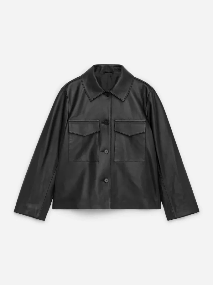 Chaqueta de cuero forrada Chaqueta de cuero forrada