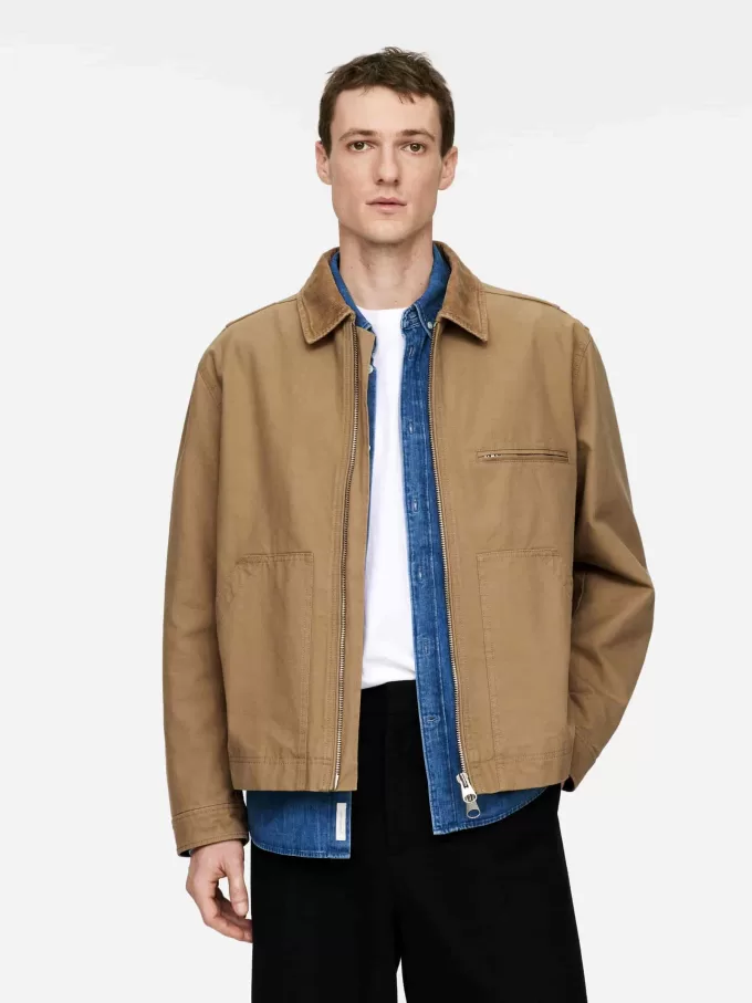Chaqueta de lona de algodón Chaqueta de lona de algodón