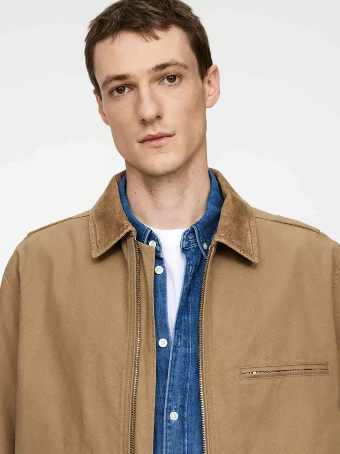 Chaqueta de lona de algodón Chaqueta de lona de algodón