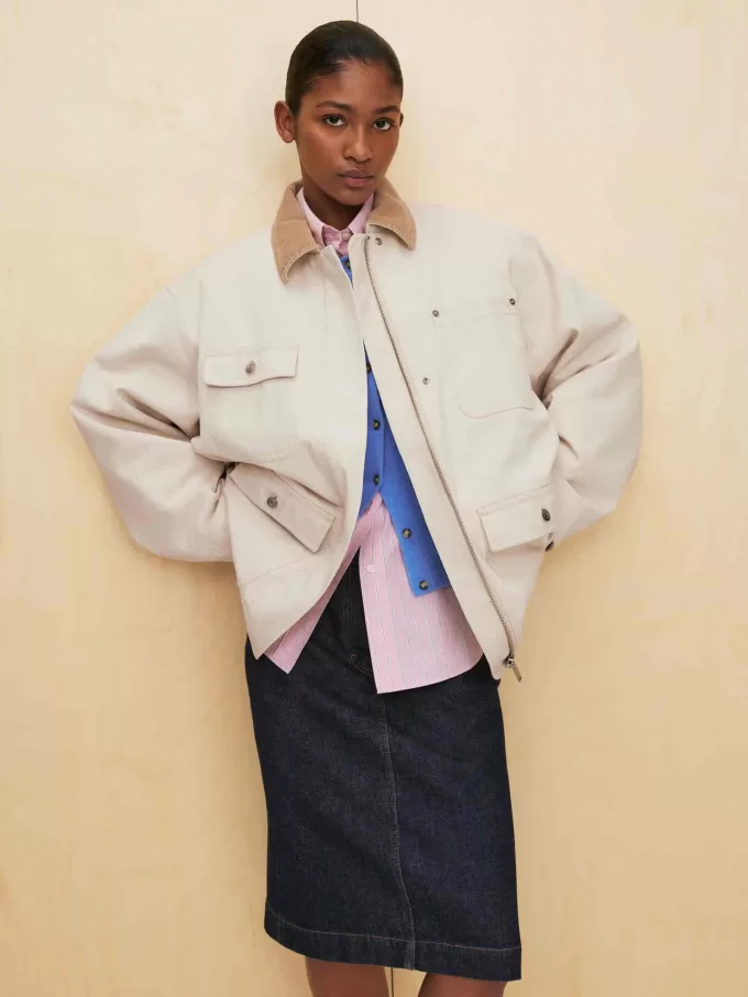 Chaqueta de lona forrada Chaqueta de lona forrada