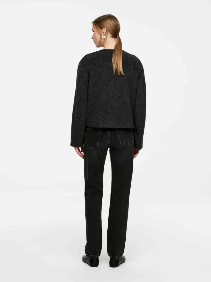 Chaqueta de mezcla de lana cepillada Chaqueta de mezcla de lana cepillada