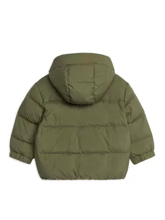 Chaqueta de plumas reciclada