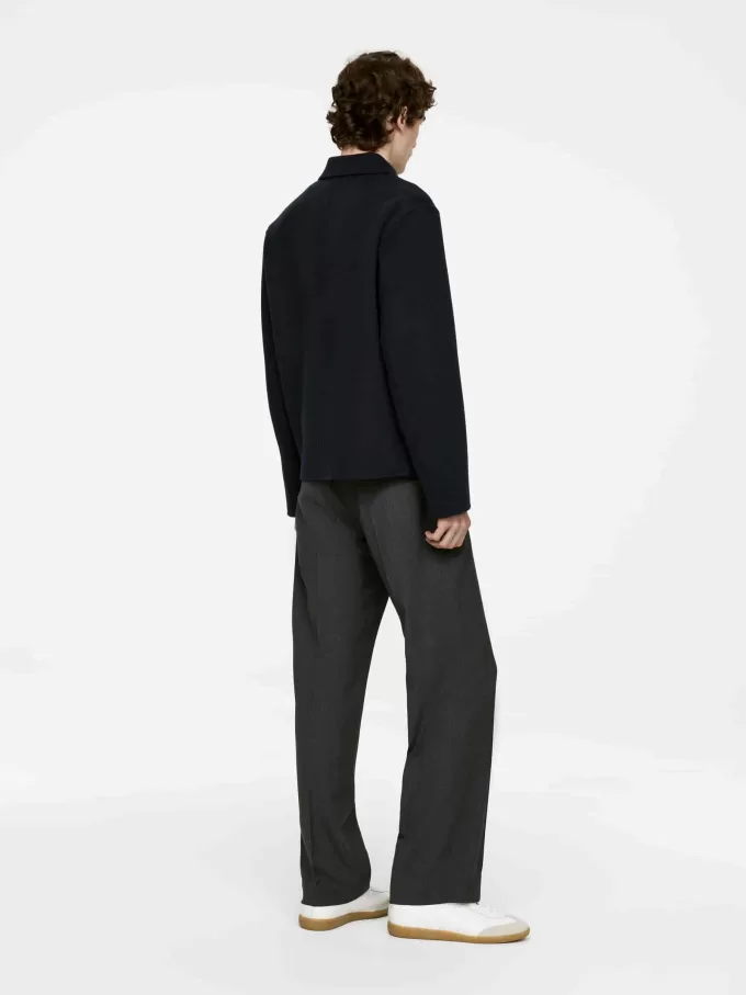 Chaqueta doble de mezcla de lana Chaqueta doble de mezcla de lana