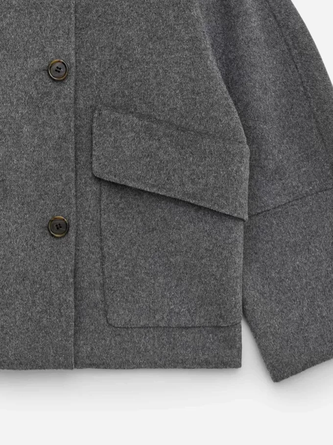 Chaqueta doble de mezcla de lana Chaqueta doble de mezcla de lana