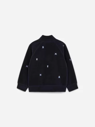 Chaqueta polar bordada