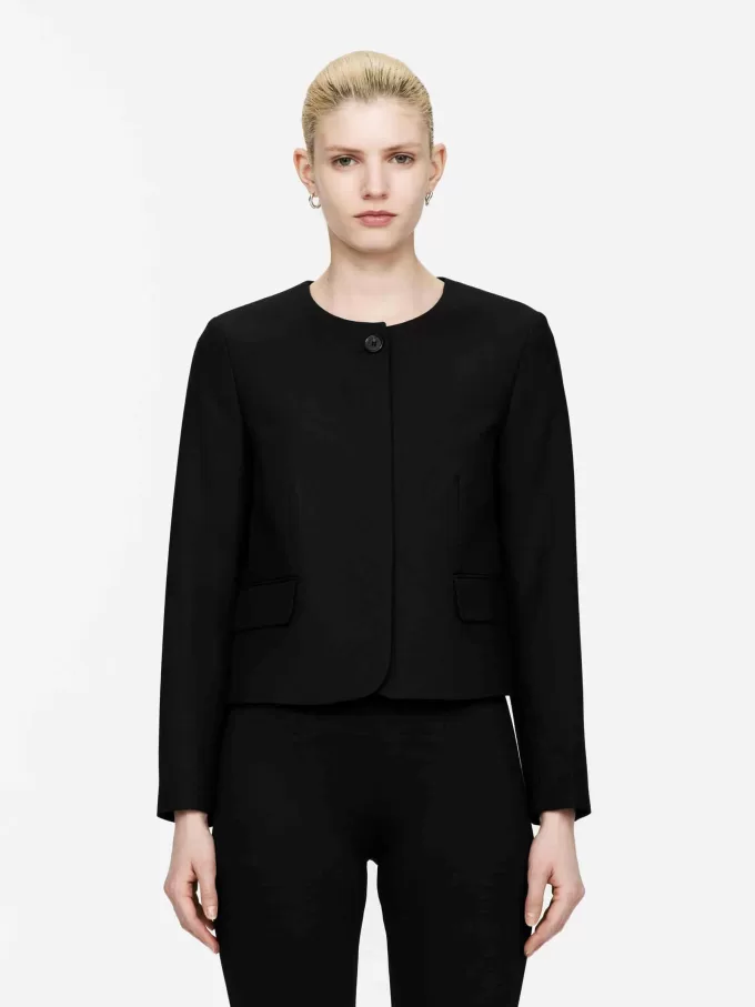 Chaqueta sin cuello Chaqueta sin cuello