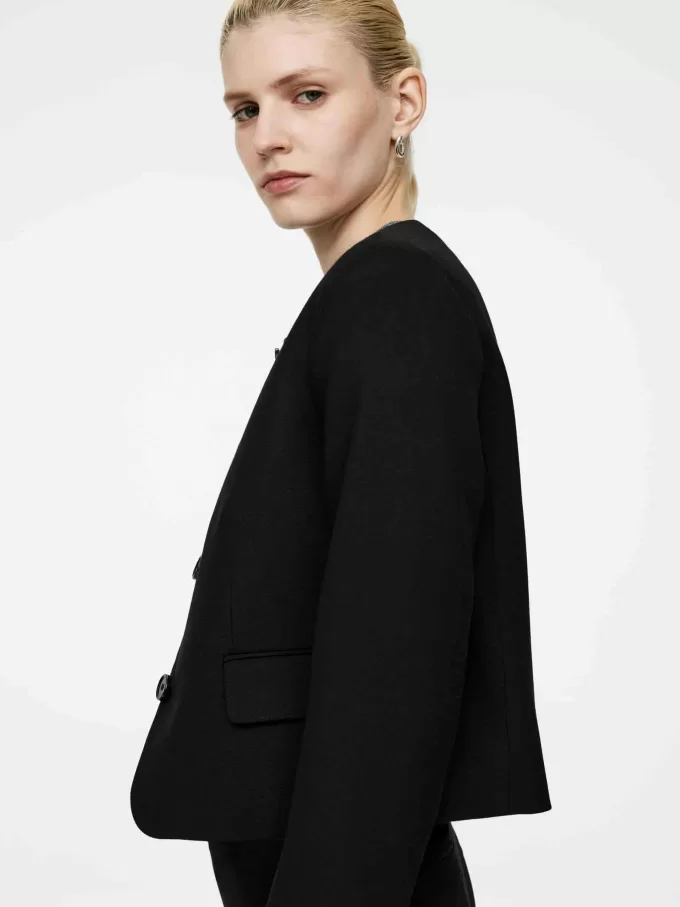 Chaqueta sin cuello Chaqueta sin cuello