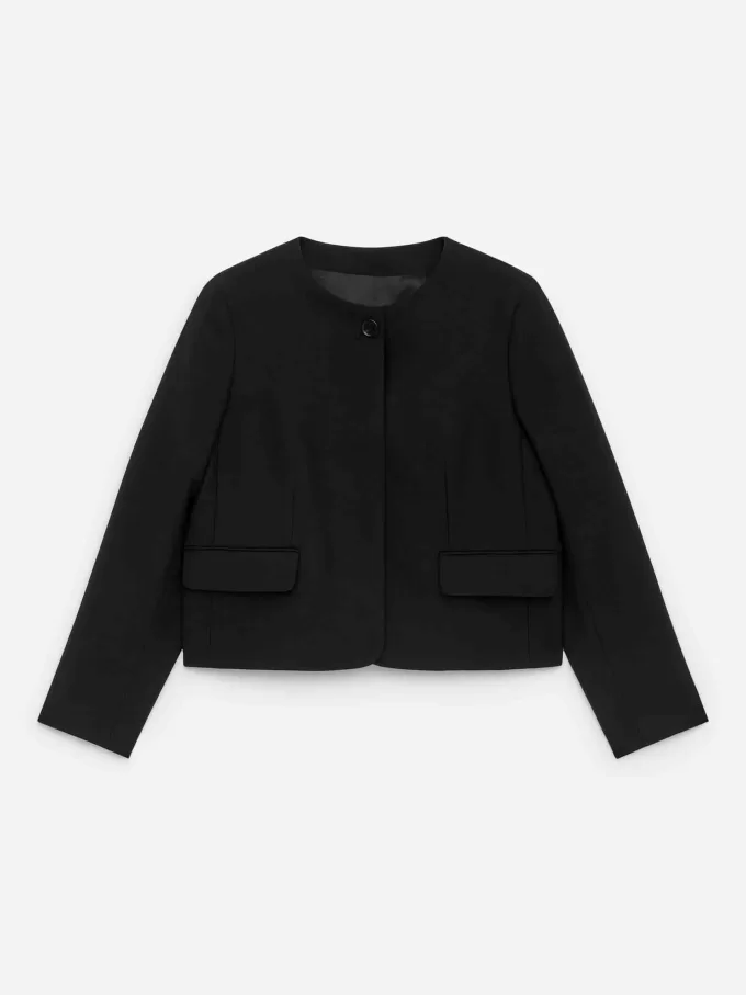 Chaqueta sin cuello Chaqueta sin cuello