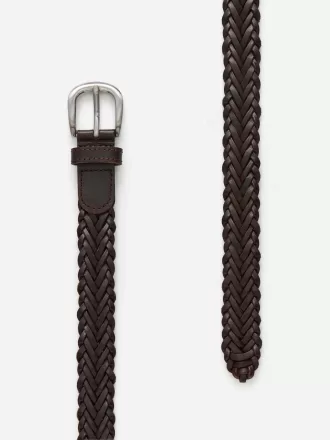 Cinturón de cuero trenzado