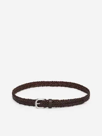 Cinturón de cuero trenzado