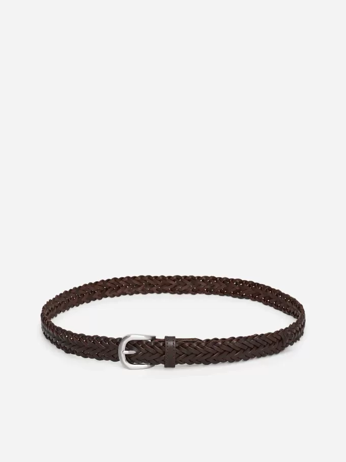 Cinturón de cuero trenzado