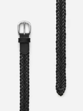 Cinturón de cuero trenzado