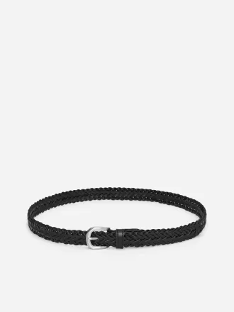 Cinturón de cuero trenzado