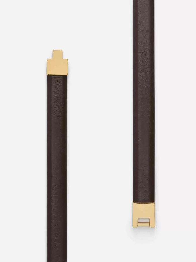 Cinturón de piel con hebilla Cinturón de piel con hebilla