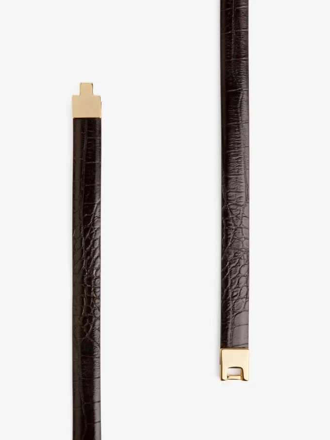 Cinturón de piel con hebilla Cinturón de piel con hebilla