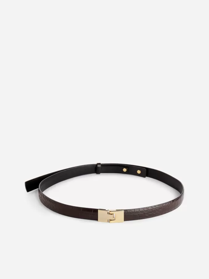 Cinturón de piel con hebilla Cinturón de piel con hebilla