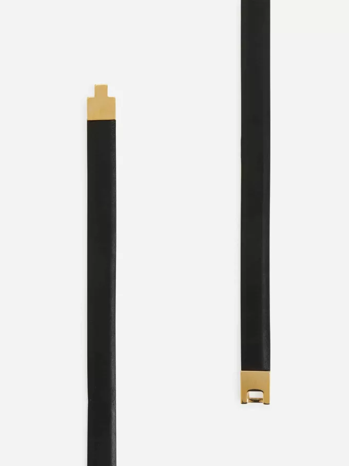 Cinturón de piel con hebilla Cinturón de piel con hebilla