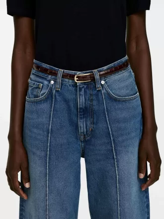 Cinturón de piel de cocodrilo