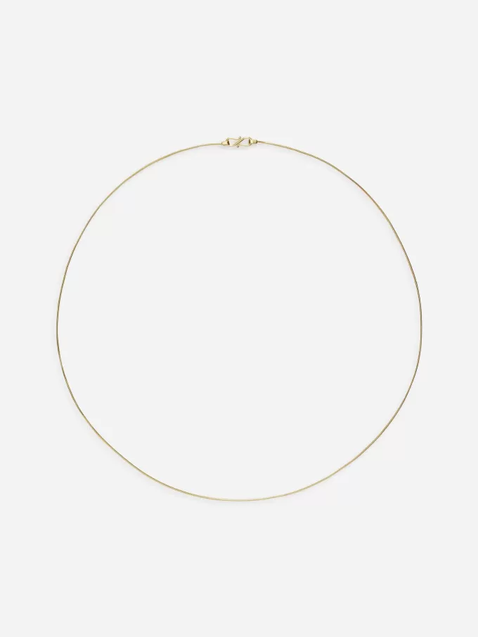 Collar de cadena bañado en oro Collar de cadena bañado en oro