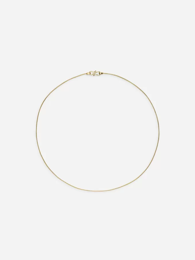 Collar de cadena bañado en oro Collar de cadena bañado en oro