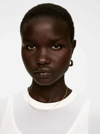 Collar de cadena bañado en oro Collar de cadena bañado en oro