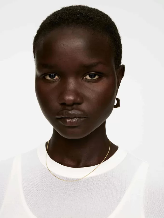 Collar de cadena bañado en oro Collar de cadena bañado en oro