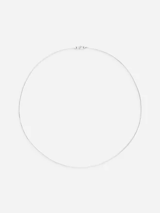 Collar de cadena bañado en plata Collar de cadena bañado en plata