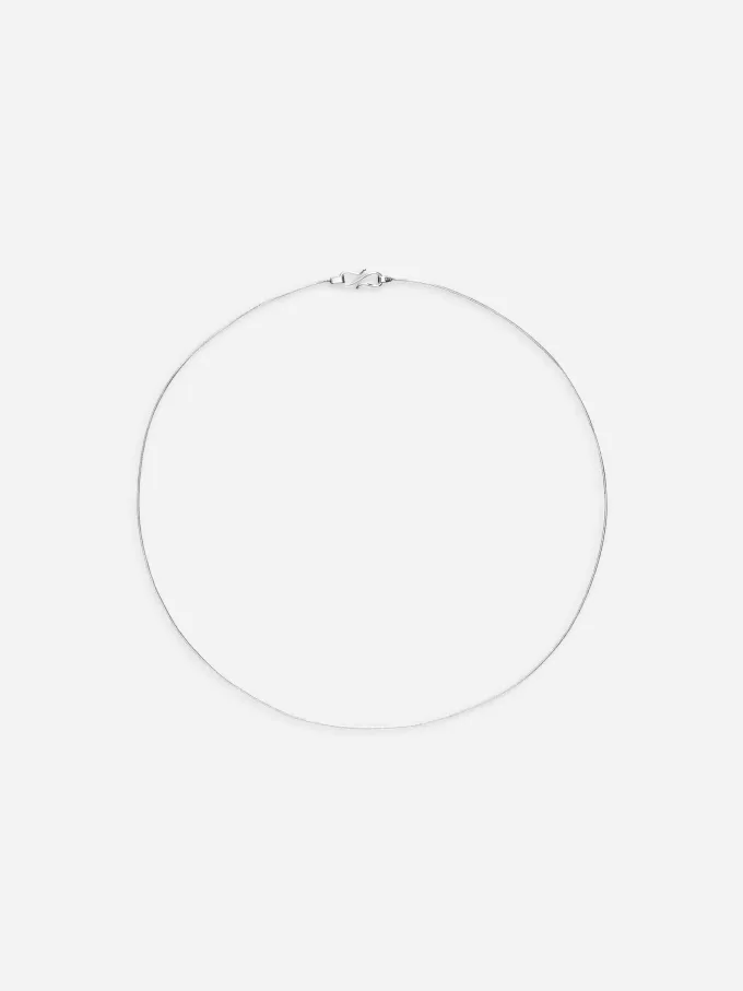 Collar de cadena bañado en plata Collar de cadena bañado en plata