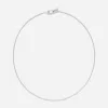 Collar de cadena de cuerda de plata Collar de cadena de cuerda de plata