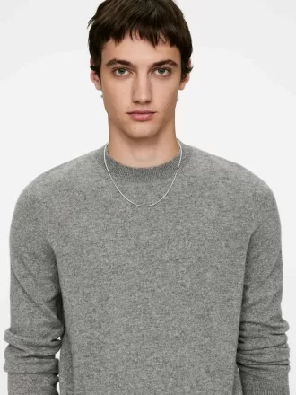 Collar de cadena fina de plata de ley