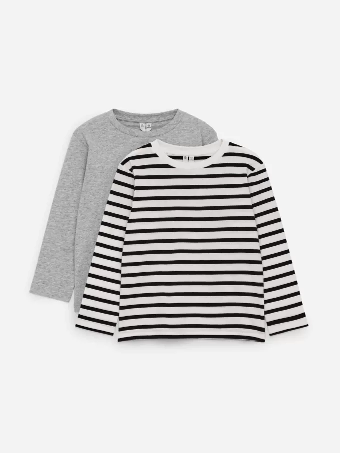 Conjunto de 2 camisetas de manga larga Conjunto de 2 camisetas de manga larga