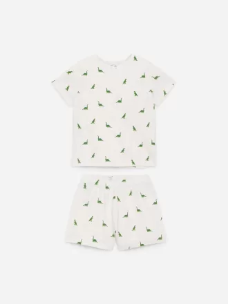 Conjunto de pijama de punto corto Conjunto de pijama de punto corto