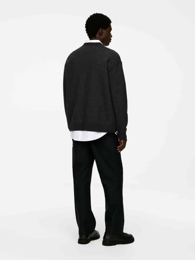 Cuello redondo de lana hervida