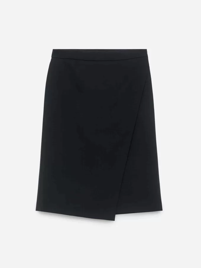 Falda cruzada de lana Falda cruzada de lana