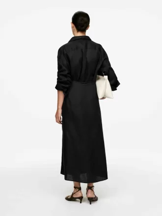 Falda cruzada de lino